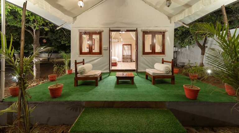 Saachi Villagio Resort Jaisalmer Tent Varandan