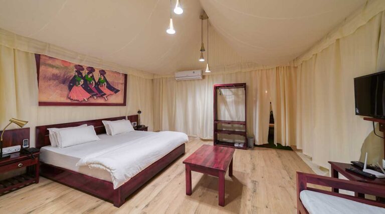 Saachi Villagio Resort Jaisalmer Tent Bedroom