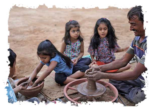 Pottery Making at Saachi Villagio Resort Near Ahmedabad