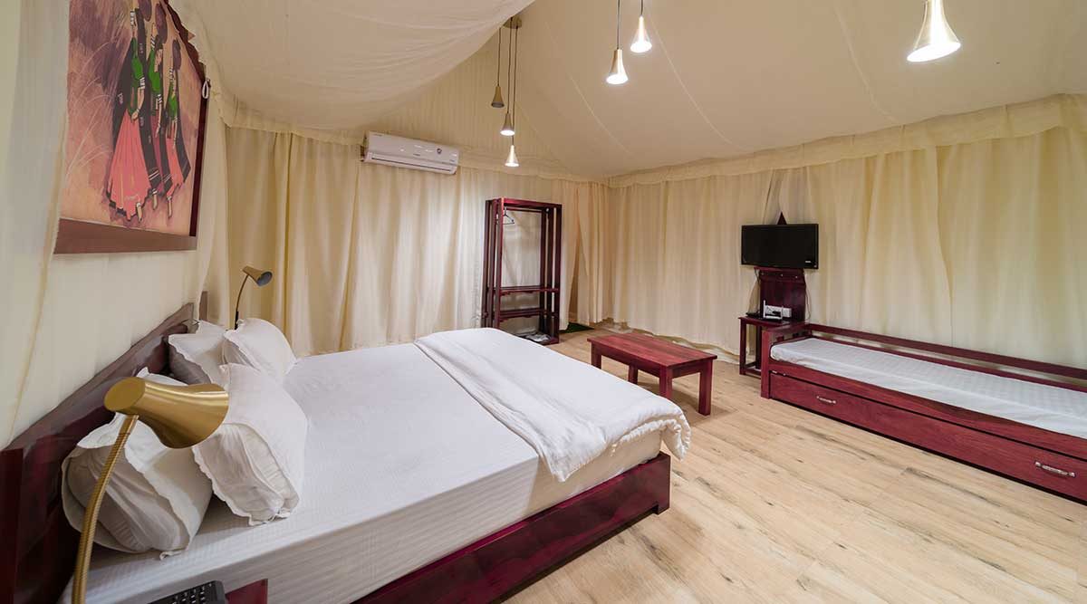 Saachi Villagio Resort Jaisalmer Tent Bedroom